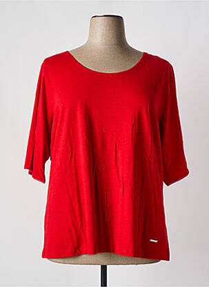 T-shirt manches 3/4 manches 3/4 rouge AGATHE & LOUISE femme