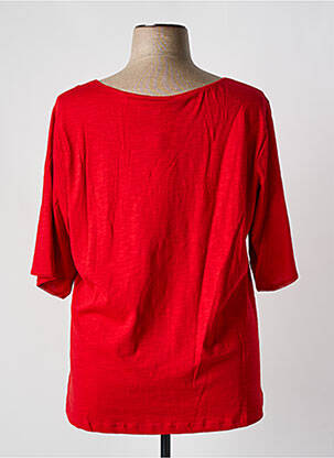 T-shirt manches 3/4 manches 3/4 rouge AGATHE & LOUISE femme