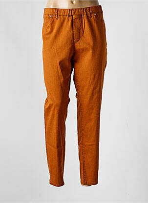 Jegging tissage popeline taille normale orange CISO femme