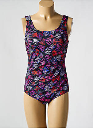 Maillot de bain 1 pièce imprimé fantaisie noir ULLA POPKEN femme