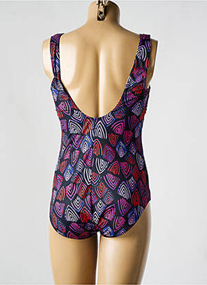 Maillot de bain 1 pièce imprimé fantaisie noir ULLA POPKEN femme