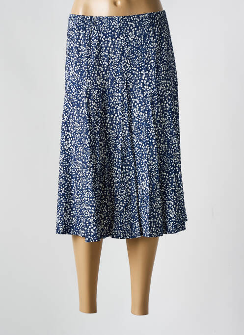 Jupe mi-longue bleu GRIFFON pour femme
