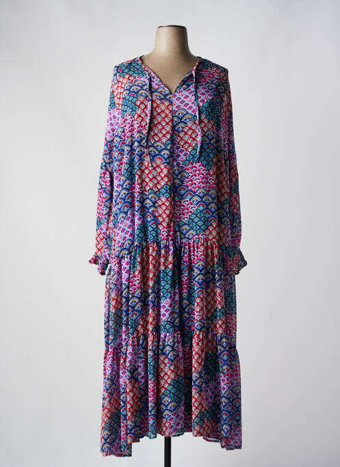 Robe longue bleu OCTAVIE & LEONIE pour femme