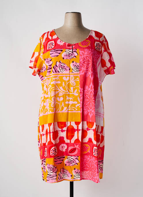 Robe mi-longue rose AGATHE & LOUISE pour femme