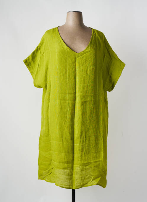 Robe mi-longue vert AGATHE & LOUISE pour femme
