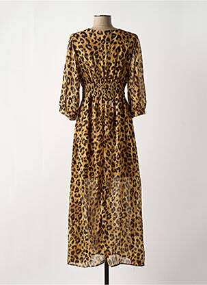 Robe longue manches longues manches longues marron MUSY MUSE femme