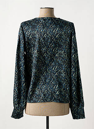 Blouse imprimé fantaisie manches longues bleu VILA femme