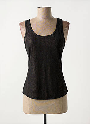 Débardeur stretch sans manche noir DEELUXE femme