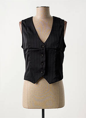 Gilet sans manche coupe cintrée noir CAPSULE femme