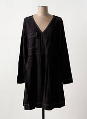 Robe courte noir ICHI pour femme seconde vue
