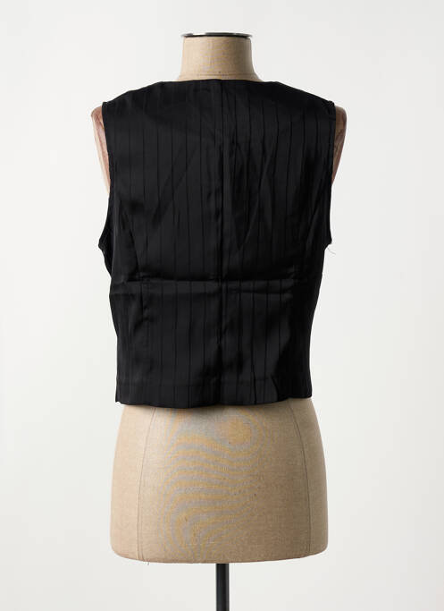 Gilet sans manche coupe cintrée noir CAPSULE femme