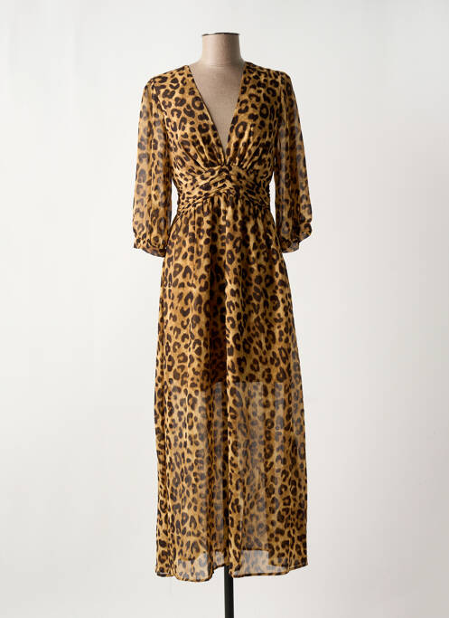 Robe longue marron MUSY MUSE pour femme