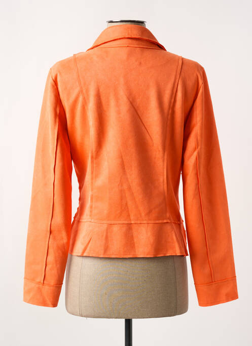 Veste casual orange JOLIFLY pour femme