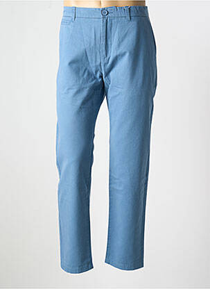 Pantalon chino poches bleu KNOWLEDGE COTTON APPAREL homme