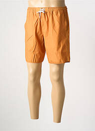 Short de bain imprimé fantaisie orange KNOWLEDGE COTTON APPAREL homme