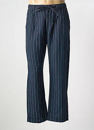 Pantalon chino poches bleu KNOWLEDGE COTTON APPAREL homme