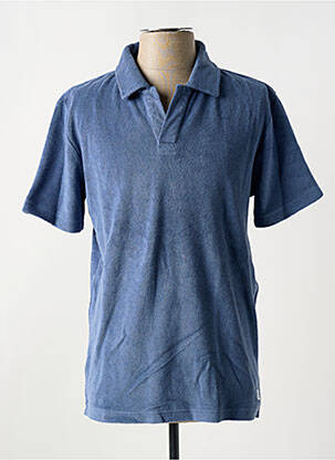Polo coupe cintrée manches courtes bleu clair KNOWLEDGE COTTON APPAREL homme