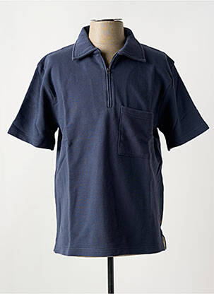 Polo coupe droite manches courtes bleu FAR AFIELD homme