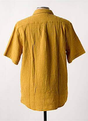 Chemise manches courtes coupe droite jaune KESTIN homme