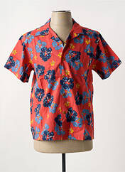 Chemise manches courtes rouge NUDIE JEANS CO pour homme seconde vue