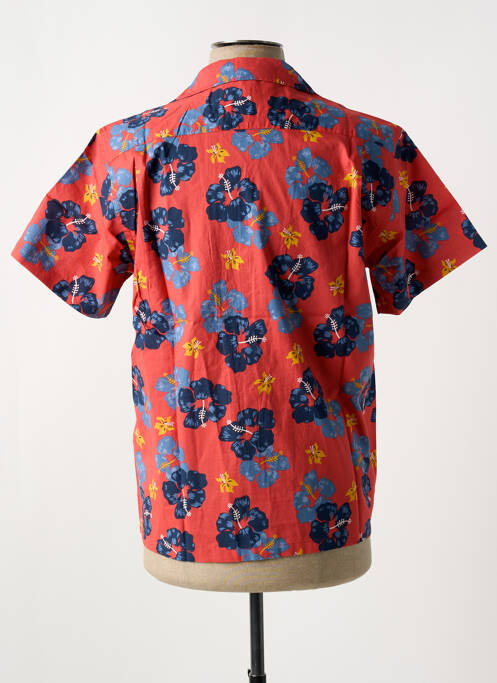 Chemise manches courtes coupe droite rouge NUDIE JEANS CO homme