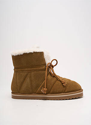 Bottines/boots fourrée talon plat jusqu'à 3cm marron ARMISTICE femme