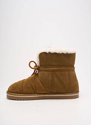 Bottines/boots fourrée talon plat jusqu'à 3cm marron ARMISTICE femme