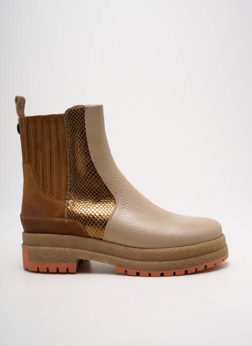 Bottines/Boots beige MINKA DESIGN pour femme