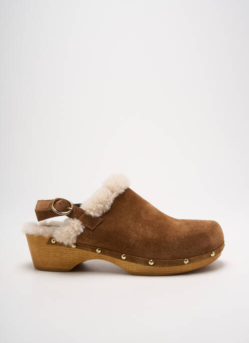 Mules/Sabots marron ANAKI pour femme