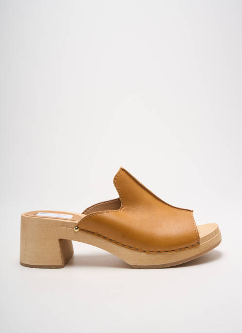 Mules/Sabots marron SWEDI pour femme