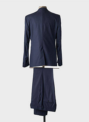 Costume de cérémonie fermeture zippée sous rabat boutonné bleu UNGARO homme