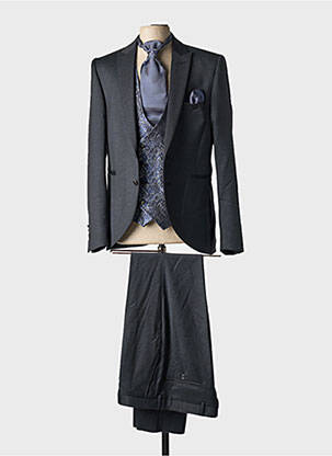 Costume de cérémonie noir ENZO ROMANO pour homme