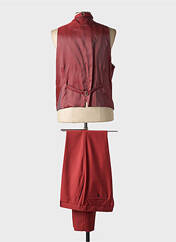 Costume de cérémonie rouge ENZO ROMANO pour homme seconde vue
