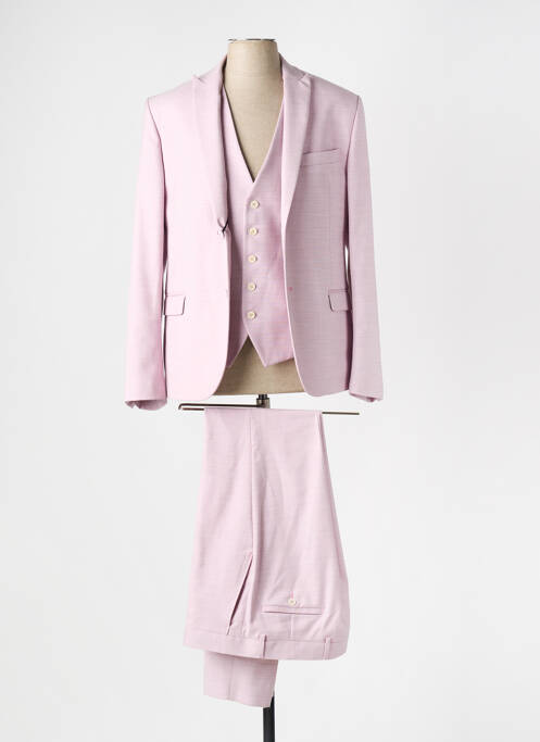Costume de cérémonie rose HAVANA & CO pour homme