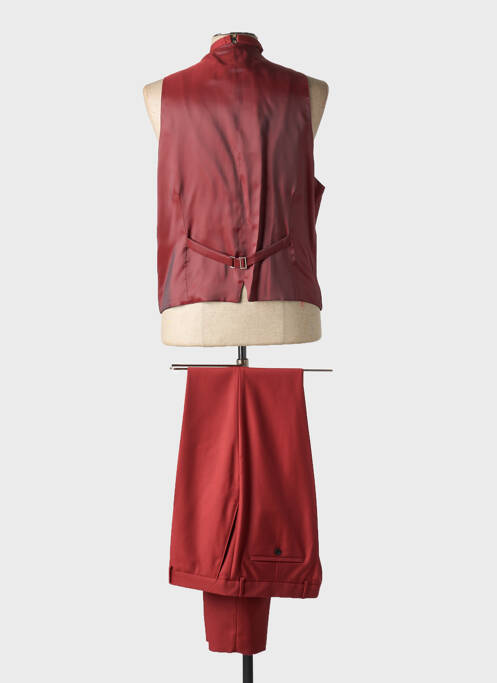 Costume de cérémonie rouge ENZO ROMANO pour homme