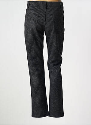Pantalon slim taille élastique noir GEVANA femme