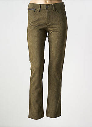 Pantalon slim poches vert GEVANA femme