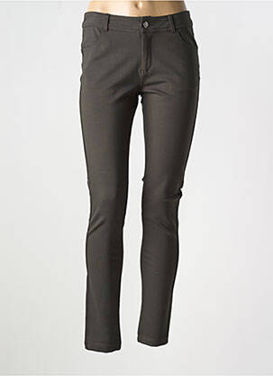 Pantalon slim poches vert LAURA JO femme