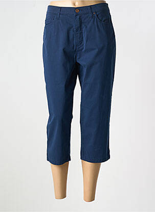 Pantacourt coupe droite bleu LCDN femme
