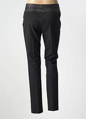 Pantalon slim noir FEMMES JE VOUS AIME pour femme seconde vue