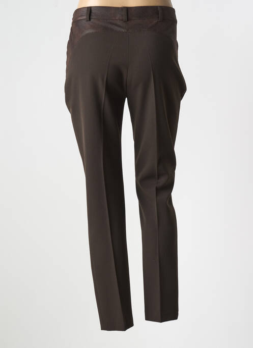 Pantalon slim poches marron FEMMES JE VOUS AIME femme