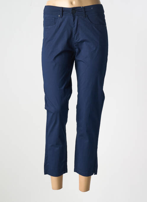 Pantalon 7/8 bleu QUATRE VINGT JOURS pour femme
