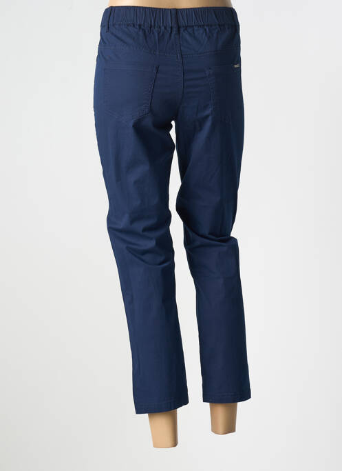 Pantalon 7/8 bleu QUATRE VINGT JOURS pour femme