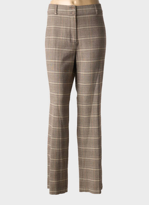 Pantalon droit beige LUCCHINI pour femme