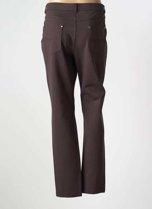 Pantalon droit marron LCDN pour femme