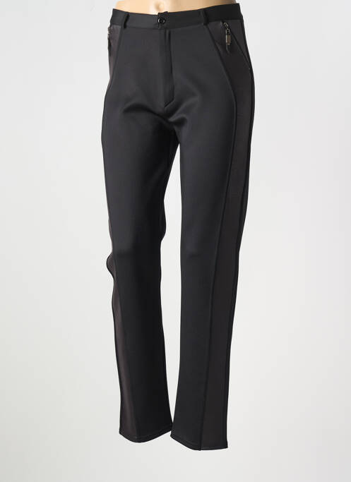 Pantalon slim noir CARLA D ANGELI pour femme