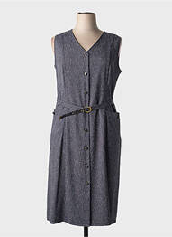 Robe mi-longue sans manche sans manche gris VALMODE femme