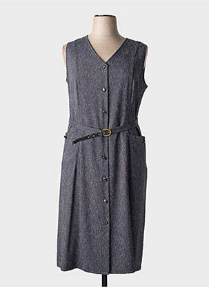 Robe mi-longue sans manche sans manche gris VALMODE femme