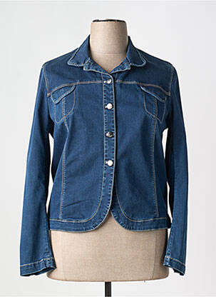 Veste casual col tailleur bleu LUCCHINI femme