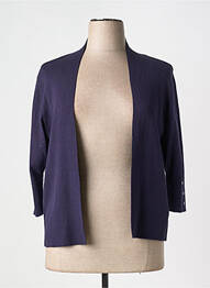 Gilet manches longues manches 3/4 bleu CONCEPT K femme
